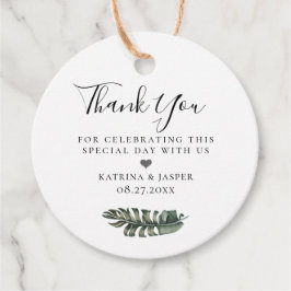 Modern Tropics Ö Bröllop Gåvor Etiketter