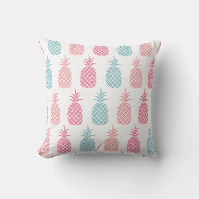 Modern tropisk ananas Dekorativ kudde (Framsida)