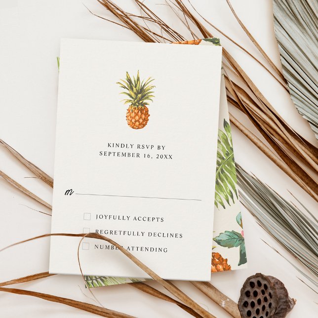 Modern tropisk ananas OSA kort (Skapare uppladdad)