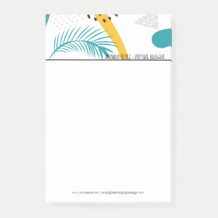 Modern Tropisk Kollage Post-it Block