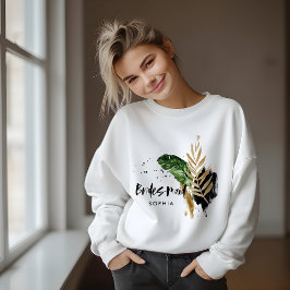Modern tropiska botaniska abstrakten Bridesmaid T Shirt