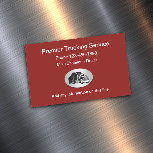 Modern truckstjänst magnetiska visitkort