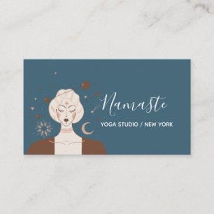 Modern tuggad tones Celestial Yoga Studio Visitkort