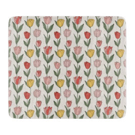 Modern Tulip Floral Pattern Soft Botanical Spring