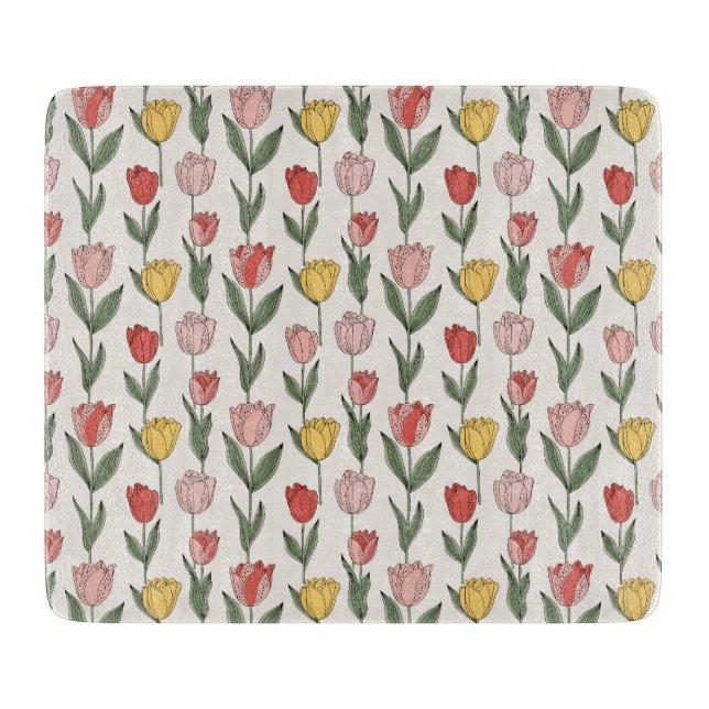 Modern Tulip Floral Pattern Soft Botanical Spring (Framsidan)