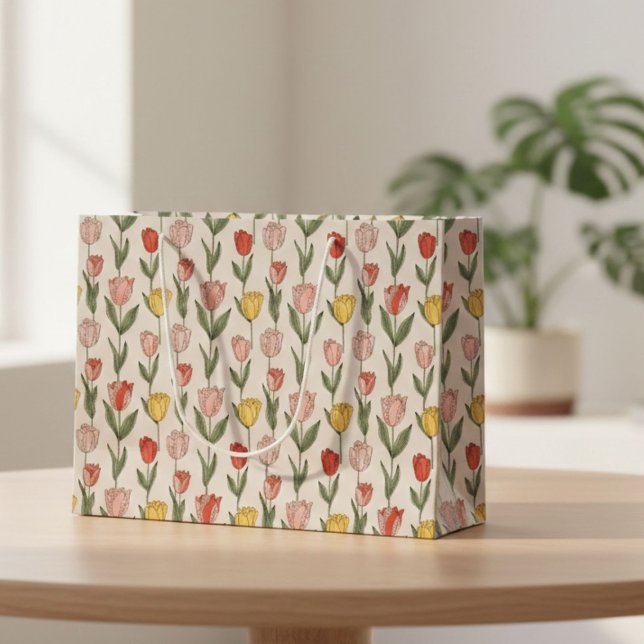 Modern Tulip Floral Pattern Soft Botanical Spring (Skapare uppladdad)