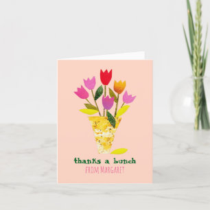Modern tulips i mitten av århundradet, som illustr tack kort
