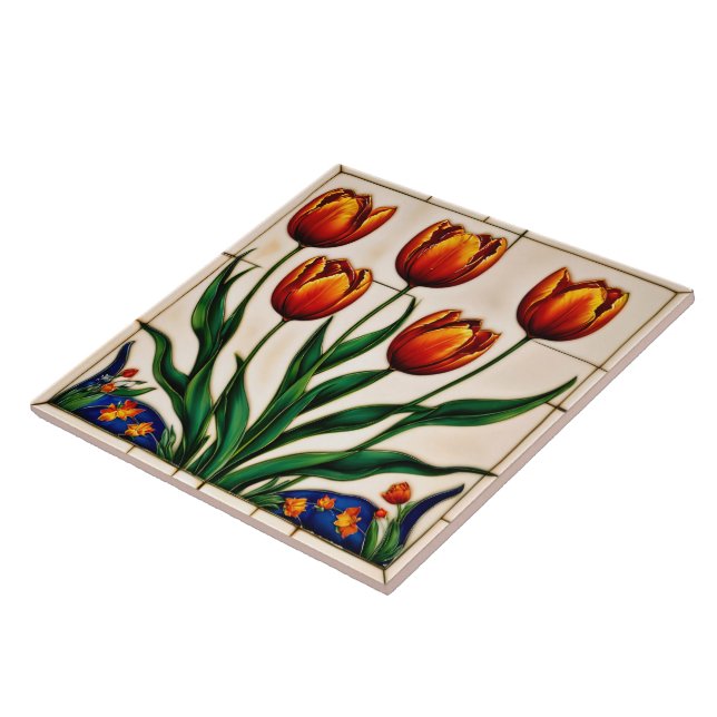 Modern Tulips vackra samling Kakelplatta (Sidan)
