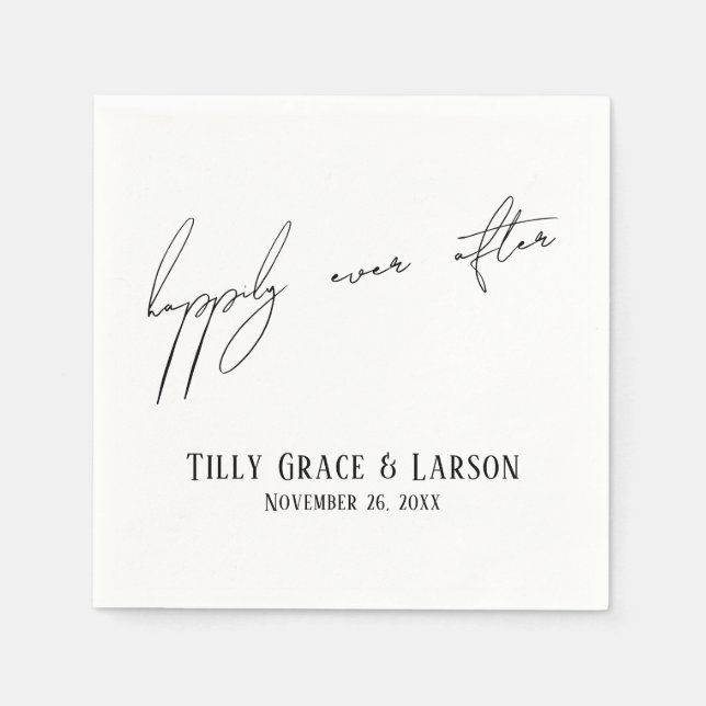 Modern tunn handstil - allt som sker efter pappersservett (Framsidan)