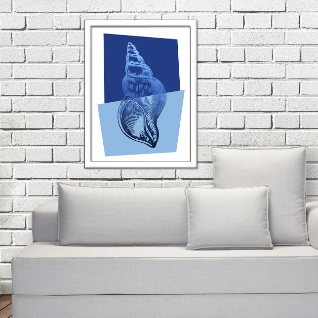 Modern turbanisk Snäcka i mitten av århundradet Sk Poster (Skapare uppladdad)