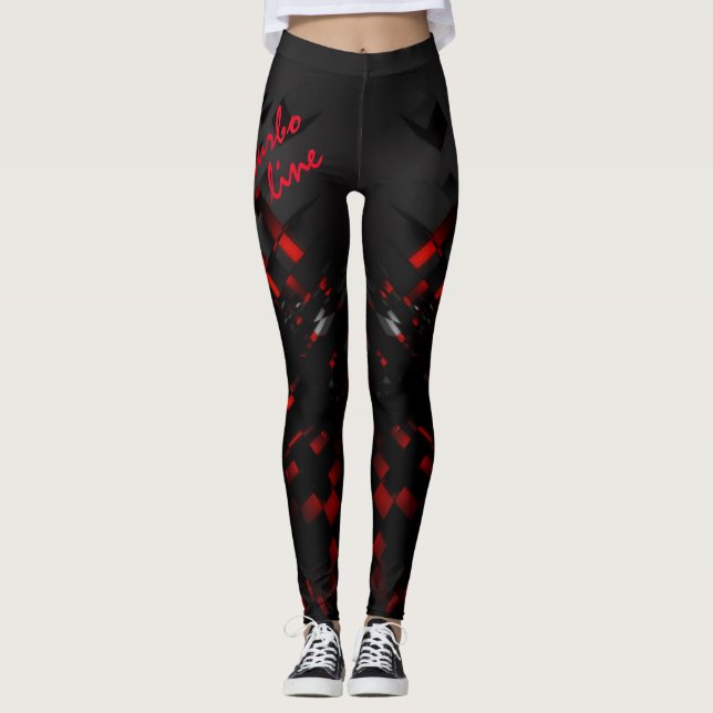 Modern turbolinje för idrottsturism leggings (Framsida)