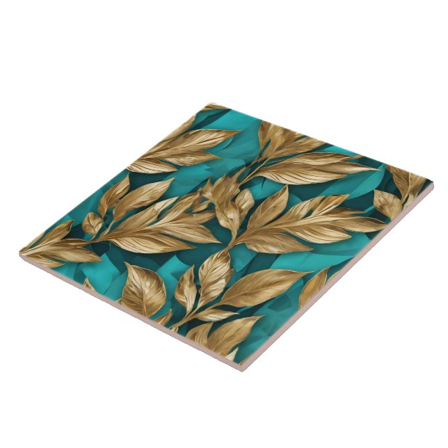 Modern Turcos Guld Boho Löv Collection Kakelplatta (Sidan)