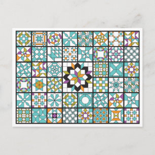 Modern Turcos Sampler Quilt Vykort