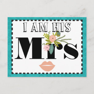 Modern turkos Chartreuse Damask Wedding Vykort