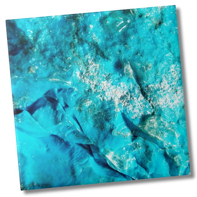 Modern turkos Marble Stone Kakelplatta (Vibrant Aqua Blue Turquoise Mineral Stone Tile)