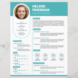 Modern turkos Resume, CV - (mall)