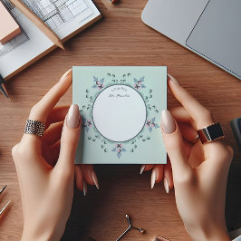 Modern turkos Rosa Blommigt Mandala Doodles Post-it Block