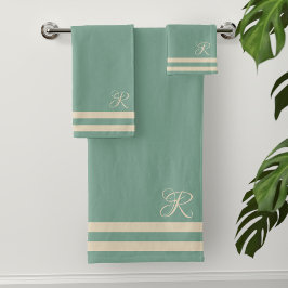 Modern turkos Sailor Rand Towel Set