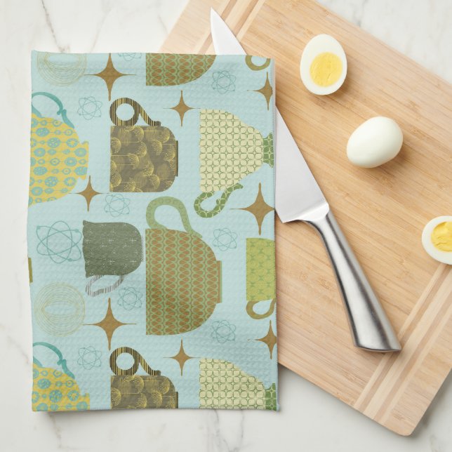 Modern turkos Tekopp Kökshandduk (Vikt i Fjärdedel)