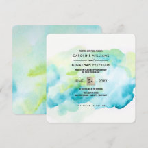 Modern turkos Watercolor