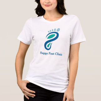 Modern turkosblå fotvårdslogo företag  t shirt