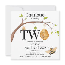 Modern turtvå svarta Gulten Beehive Birthday