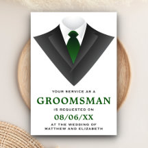 Modern Tuxedo Bröllsbjudningsförfrågan