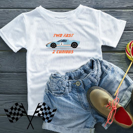 Modern två Fast Tävling-bilbarnsbarn, andra födels T Shirt
