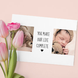 Modern Två Foto | Du Gör Vårt Liv Komplett