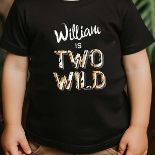 Modern två Vilder enkel Safari, 3:a födelsedag T Shirt