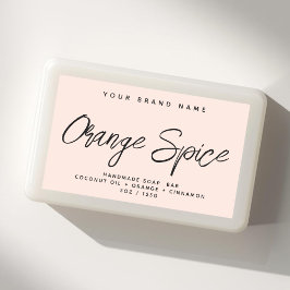 Modern tvål enkel elegant kosmetika  rektangulärt klistermärke