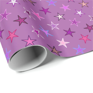 Modern tvillingstapel, våld, plommon och Rosa Presentpapper