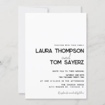 Modern Type Simple Hand Script Bröllop