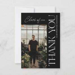 Modern Type Studenten Tack Photo Black