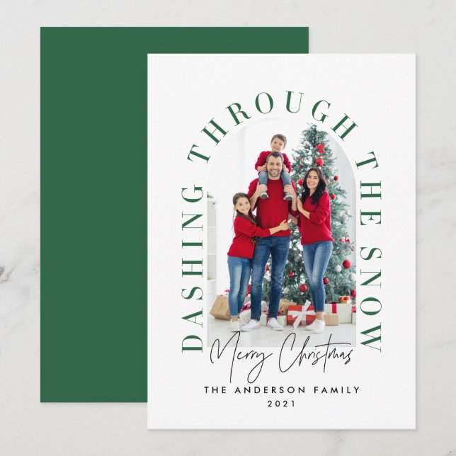 Modern typografi 1 fotojul julkort (Fram/baksida)