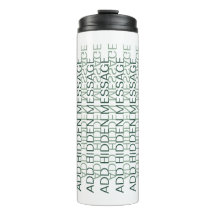 Modern typografi anpassad hemlig meddelande GG