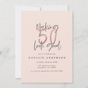 Modern typografi av chicen ro guld under femtioårs