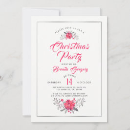 Modern typografi av julfestinbjudan inbjudningar