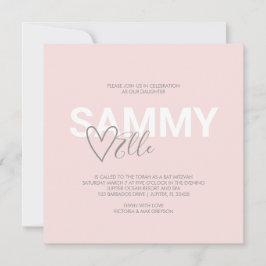 Modern typografi Bat mitzvah