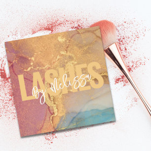 Modern typografi - Beauty Makeup Artist Lash Fyrkantigt Visitkort