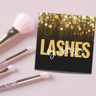 Modern typografi - Beauty Makeup Artist Lash Fyrkantigt Visitkort