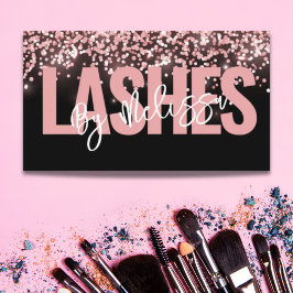 Modern typografi - Beauty Makeup Artist Lash Visitkort
