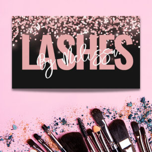 Modern typografi - Beauty Makeup Artist Lash Visitkort