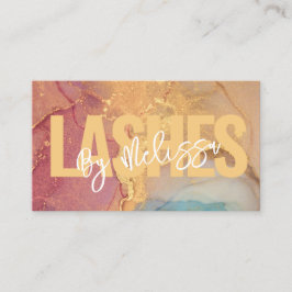 Modern typografi - Beauty Makeup Artist Lash Visitkort