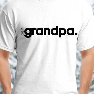 Modern typografi Best Grandpa T-Shirt
