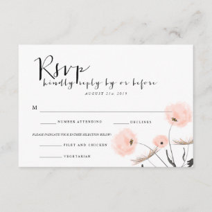 Modern Typografi-Bröllop OSA Kort
