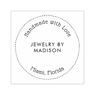 Modern typografi-cirkel - handgjord affärsverksamh stämpel