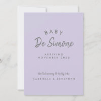 Modern typografi dammig lila graviditet