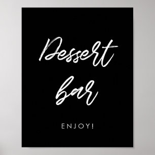 Modern typografi Dessert pub bröllop Poster