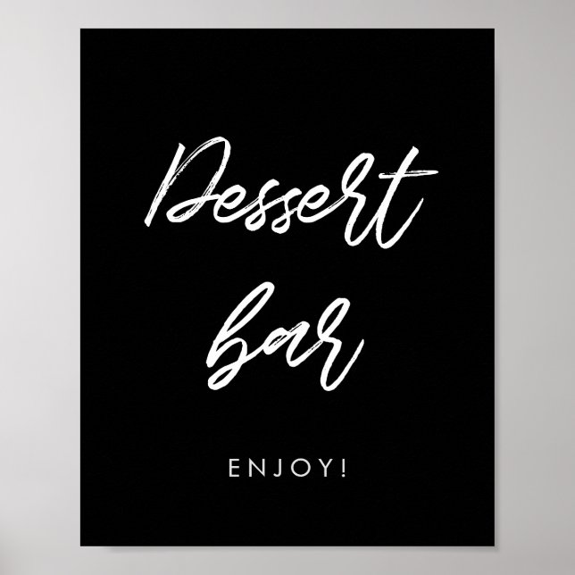 Modern typografi Dessert pub bröllop Poster (Framsidan)